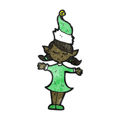 cartoon christmas elf