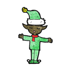 cartoon christmas elf