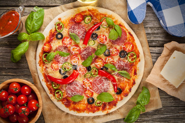 Delicious home made pizza