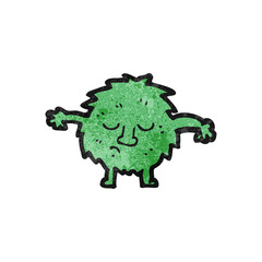 cartoon furry little monster