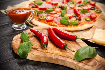 Delicious home made pizza