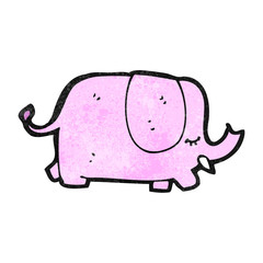 cartoon pink elephant