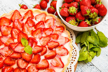 Homemade Strawberry cake