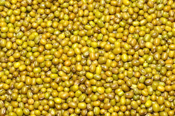Uncooked dried mung beans health food background