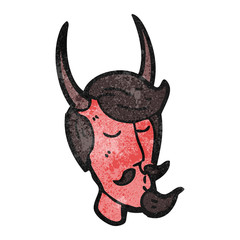 cartoon devil face