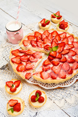 Homemade Strawberry cake