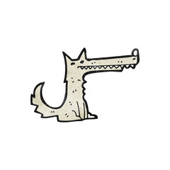 cartoon wolf