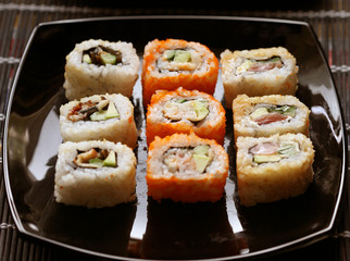 Sushi and rolls 