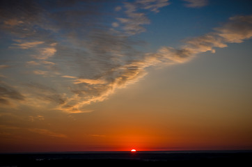 Sunrise in the summer