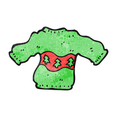 cartoon woollen jumper