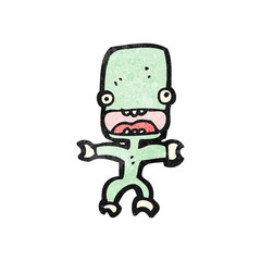 cartoon little alien