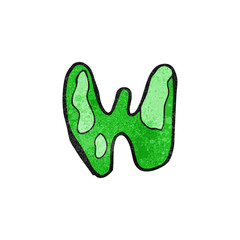 child's drawing of the letter w