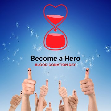 Composite Image Of Blood Donation