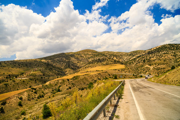 mountain road in Turkey Anatolia region