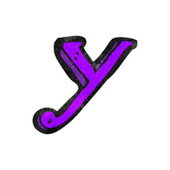 cartoon letter y