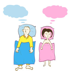 people are asleep and they dream