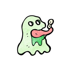 cartoon gross halloween ghost