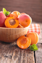 bowl with apricot
