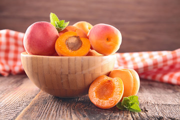 bowl with apricot