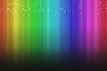 Colorful rainbow background with vertical stripes and sparks effect