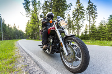 Fototapeta na wymiar Motorcycle rider