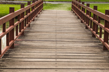 Fototapeta premium bridge in garden