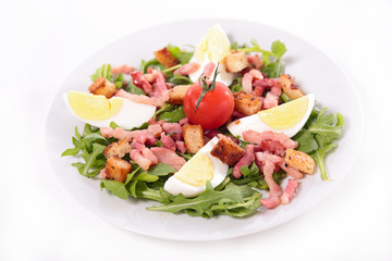 salad with egg,bacon and tomato