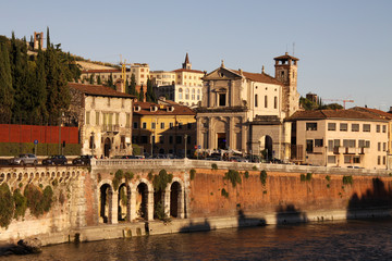 Fototapeta na wymiar Panoramic View of Verona, Italy