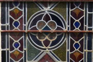 D&eacute;tail d'un vitrail.