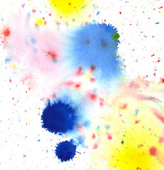 colored paint splatters