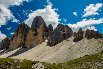Tre Cime di Lavaredo. Dolomites alps. Italy