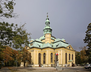 Holy Cross Church in Jelenia Ggora. Poland