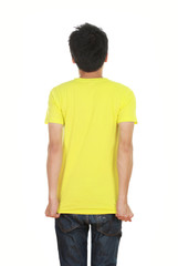 Fototapeta premium man with blank t-shirt