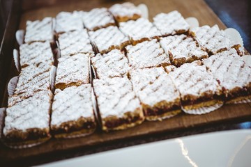  Close up of basket with fresh pastry