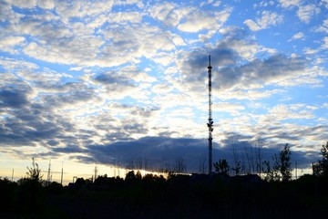 TV tower in Viesintos town Anyksciai district