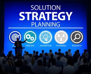 Strategy Business Goals Solution Success Concept