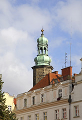 Fototapeta na wymiar Basilica of Saints Erasmus and Pancrazio in Jelenia Gora. Poland