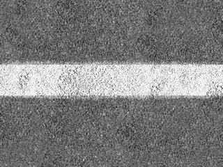 Asphalt with white line