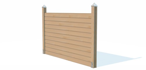 wooden fence isolated on white background 