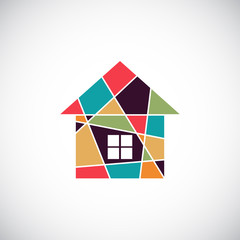 House abstract real estate vector background.