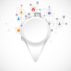 Abstract technology color pointer.