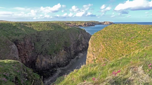 Steilk&uuml;ste in Schottland Zeitraffer