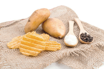 Heap of Pepper Potato Chips