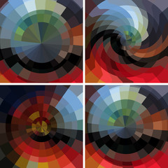 Abstract  set mosaic backgrounds