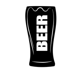 Stylized vector illustration of Beer glass