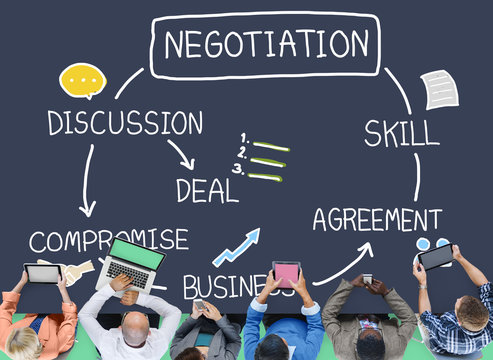 Negotiation Cooperation Discussion Collaboration Contract Concep