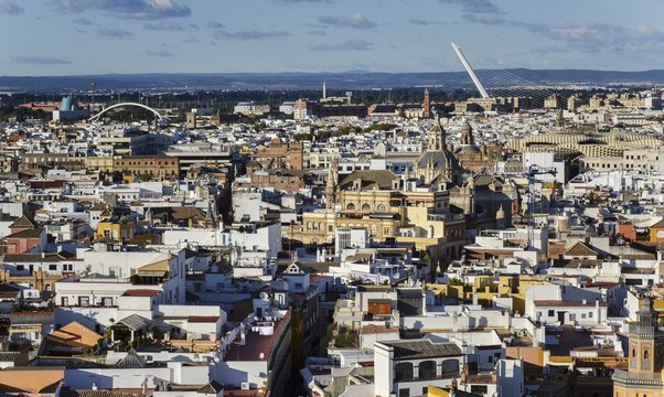 Sevilla, Spain aerial view