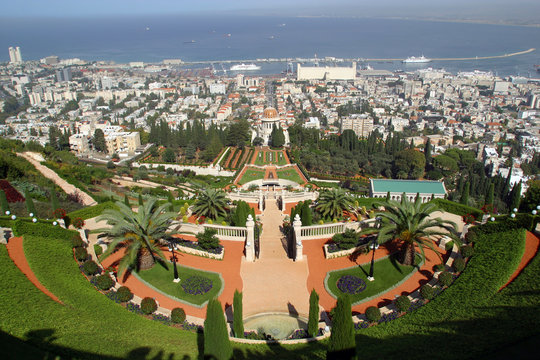 Israele,Haifa,giardini Bahai.