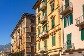 Fototapeta na wymiar Traditional italian architecture of La Spezia