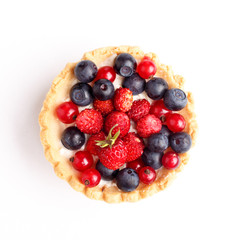 Dessert with wild berries